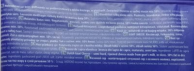 Holenderski ser kozi półtwardy ser podpuszczkowy z mleka koziego, w plastrach.