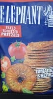 Baked Squeezed Pretzels Tomatoes & Herbs