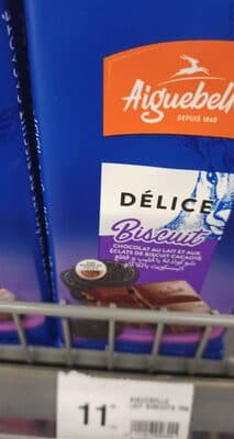 Chocolat  de biscuit aiguebelle