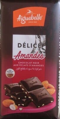 Chocolat noir aux eclats d'amandes