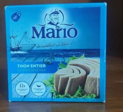 Mario thon entier à l'huile végétale