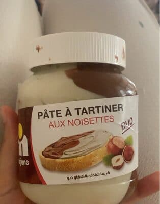 Pâte a tartiner aux noisettes duo
