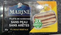 filets de sardines sans peau sans arêtes à l'huile végétale