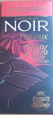 Ambassadeur noir précieux 70% cacao