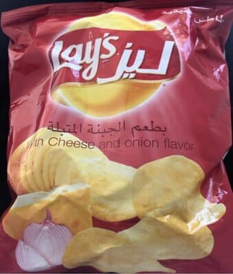 With Cheese and Onion Flavor