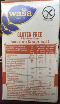 Knäckebrot Sesamöl und Seasalt