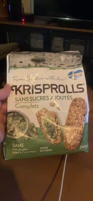 Krisprolls complets sans sucres ajoutés