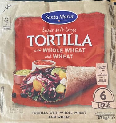 Santa maria tortilla whole wheat