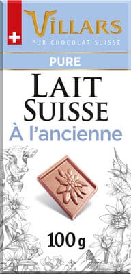 Chocolat Villars Lait Suisse à l'ancienne 100g