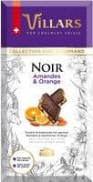 Chocolat Villars Noir Amandes et Orange 180g