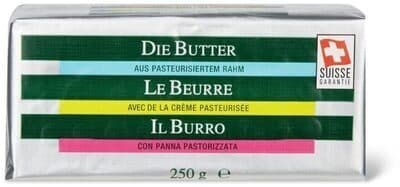 Le beurre de crème pasteurisée