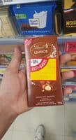 Chocolat Lindor Hazelnut Lindt (100G)