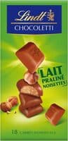 Lindt Chocoletti Lait praliné noisettes