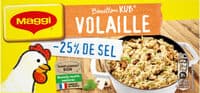 MAGGI Bouillon KUB Volaille Réduit en sel de -25% 120g