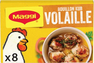 MAGGI KUB Bouillon de Volaille 80g - Boite de 8 Tablettes