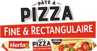 HERTA Pâte à Pizza Fine et Rectangulaire 390g