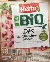 Dés de jambon nature