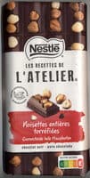 NESTLE L'ATELIER Tablette Chocolat noir noisettes - 170g