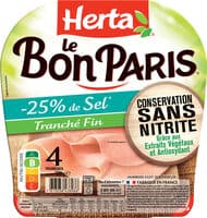 LE BON PARIS Jambon cons.ss nitrite sel réduit