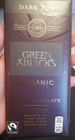 Organic 70% Dark Chocolate Bar