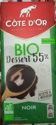 Chocolat bio dessert 55%