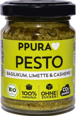 Pesto Basilikum, Limette und Cashew