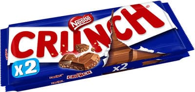 CRUNCH Lait Tablette 2x100g
