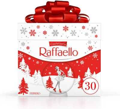Raffaello gaufrettes enrobées de noix de coco fourrées cube x30- 300g