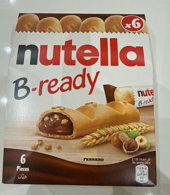 Biscuits NUTELLA B-ready Noisettes et Cacao x6 - 132g