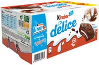 Gâteau Kinder Délice cacao et fourré lait - 20x39 g