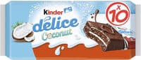 Gâteau Kinder Délice coconut fourré noix de coco - 10x37g