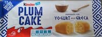Plum cake preparato con yogurt alla greca