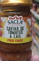 Caviar de tomates à l'ail