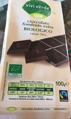Cioccolato fondente extra biologico 70%