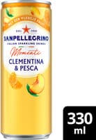 SANPELLEGRINO Momenti boisson gazeuse aromatise clémentine pêche 33cl