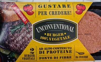 Burger vegetale al pomodoro