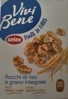 Vivi bene fiocchi di riso e frumento integrale