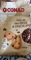 Frollini con gocce di cioccolato