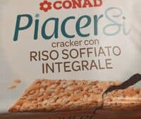 Cracker con riso soffiato integrale