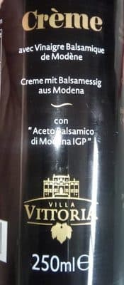 Sauce aux Vinaigre Balsamique de Modène