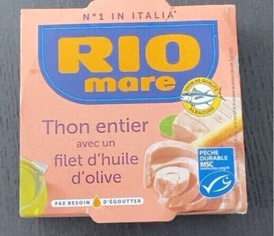 Thon entier filet d’huile d’olive