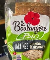 Tartines Quinoa et Graines