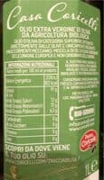 Olio extra vergine di oliva biologico