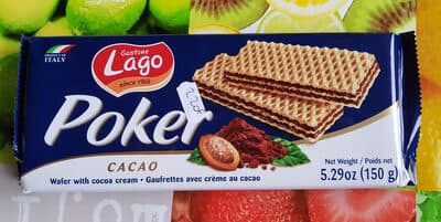Gaufrettes avec crème au cacao