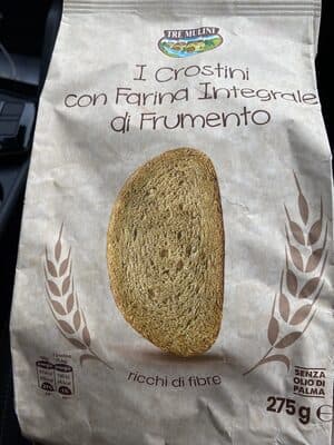 Crostini con farina integrale di frumento