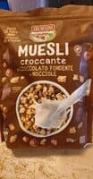 Muesli croccante al cioccolato fondente e nocciole