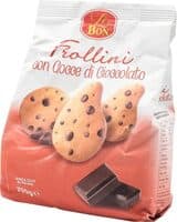 Frollini con gocce di cioccolato