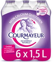 COURMAYEUR Eau Minérale Naturelle 6 x 1.50 L