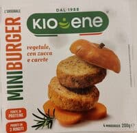 Mini burger vegetale con zucca e carote