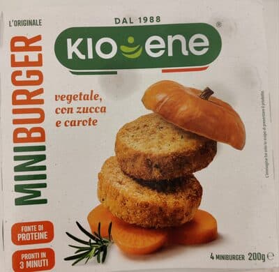 Mini burger vegetale con zucca e carote
